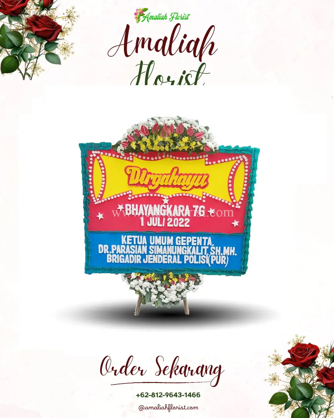 Papan Bunga HUT Ulang Tahun Kandangmas